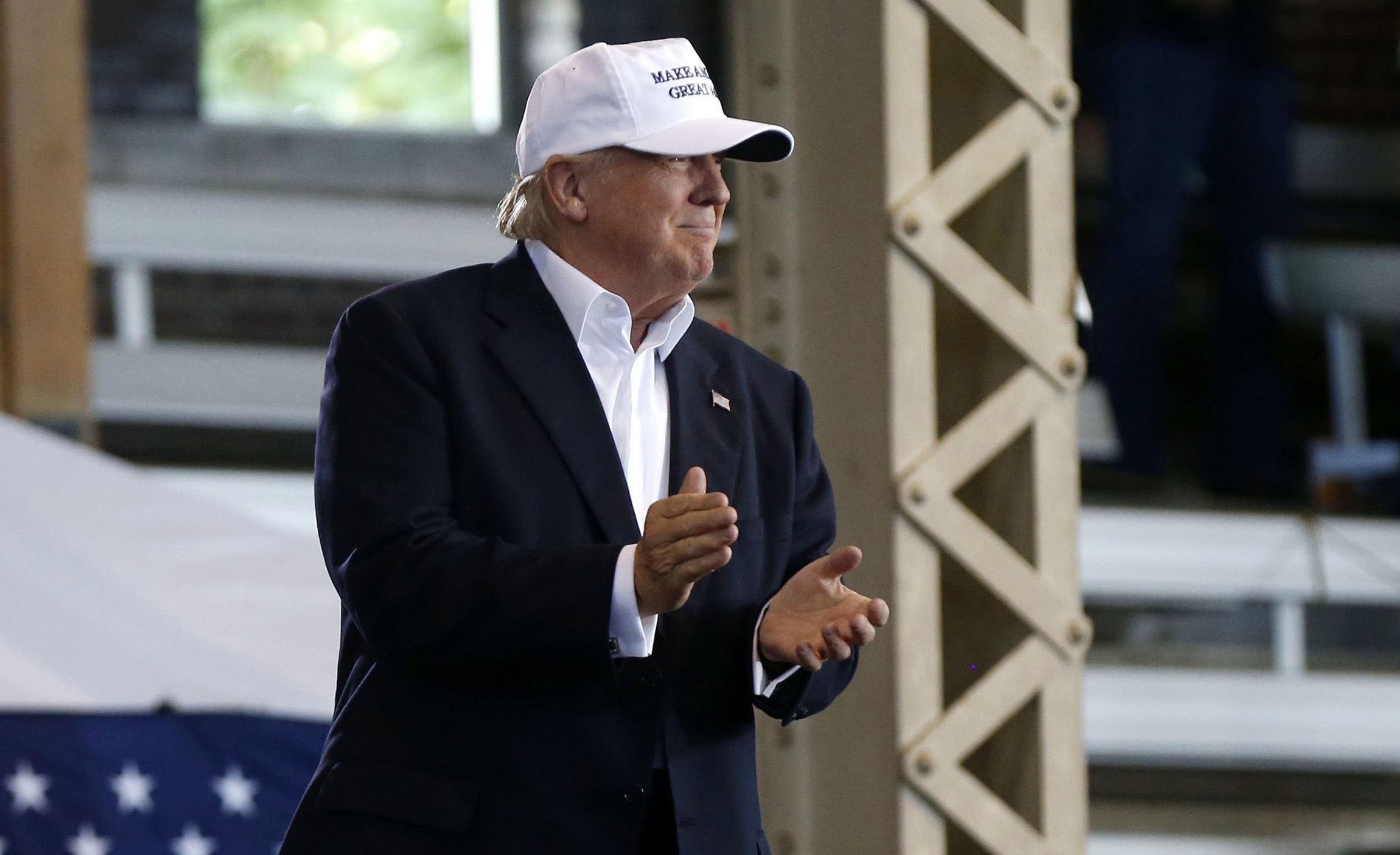 Before audio leak, polling has Trump leading in Iowa