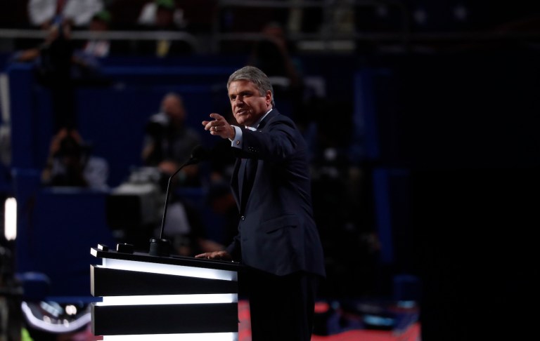 One point of his new plan calls on Congress to create a national digital security commission. (AP Photo/Paul Sancya)