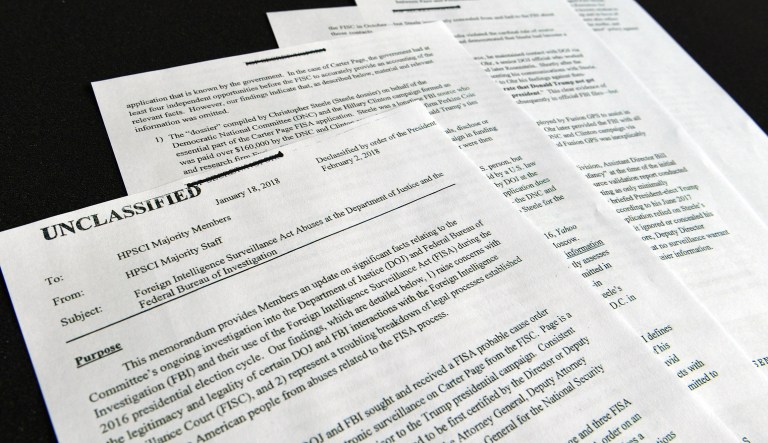 The Democrats on the House Intelligence Committee have drafted their own memo, which they said refutes the information contained in Rep. Devin Nunes' document. (AP Photo/Susan Walsh)