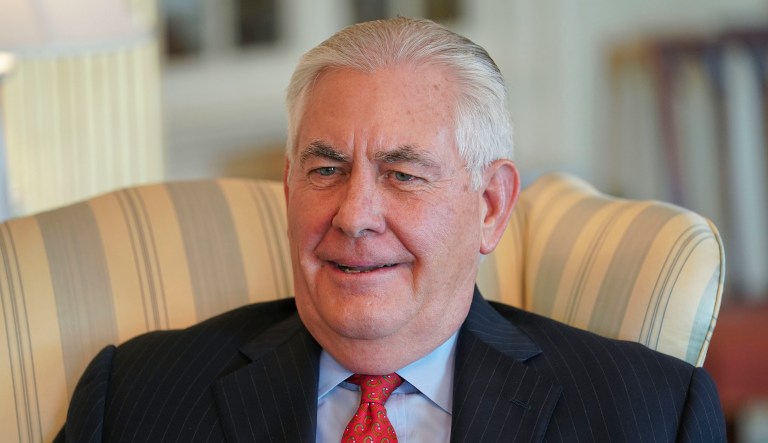 Rex Tillerson said the administration was speaking with congressional leaders 