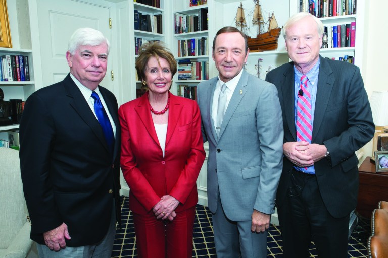 Alfredo Flores Photography
Sen. Chris Dodd, House Minority Leader Nancy Pelosi, Kevin Spacey and Chris Matthews