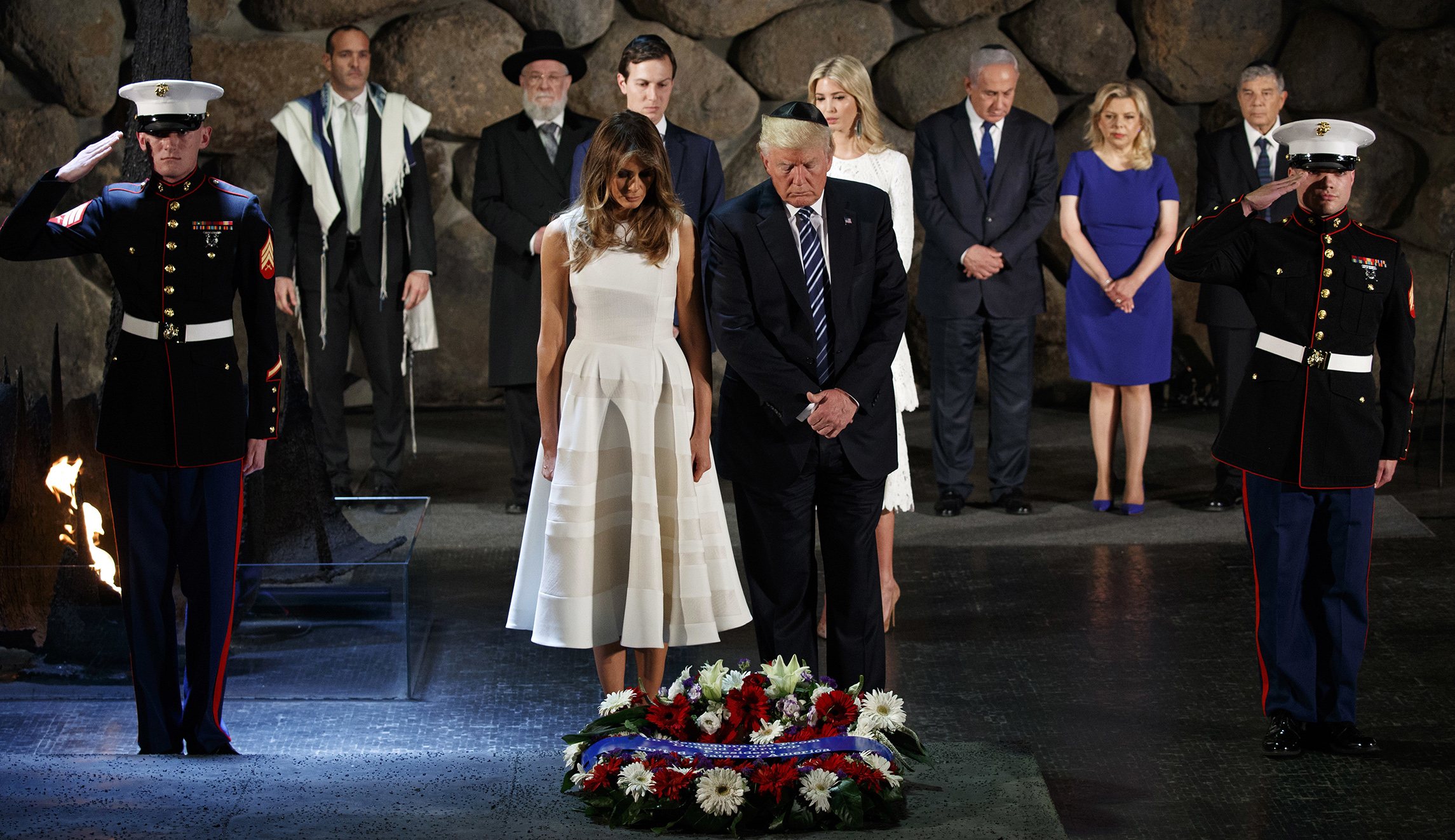 Trump lays wreath at Israel’s Holocaust memorial