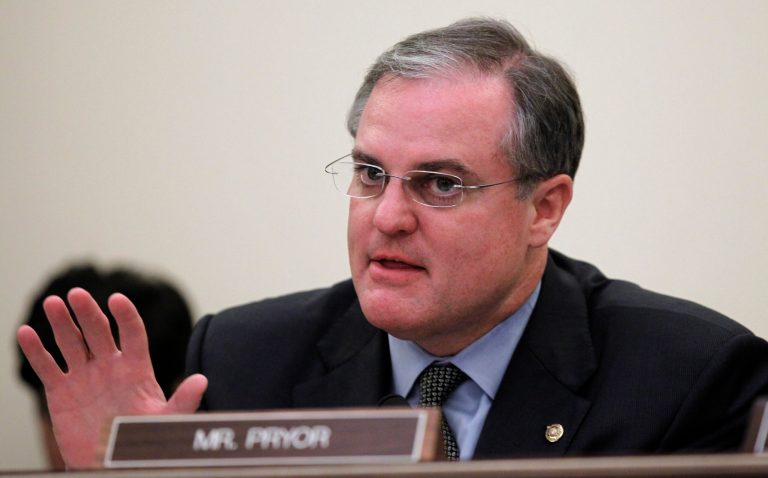 Incumbent Sen. Mark Pryor of Arkansas took a slight hit to his fundraising intake from July through September, bringing in $1.04 million, compared with roughly $1.15 million during the previous quarter. (AP Photo/Alex Brandon, File)