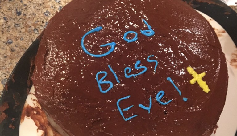 One child's attempt to bake a cake (pictured), an old friend offering help, well-wishes from Twitter - all of them are part of dense social networks that can help people in need. But many Americans do not have them, and that is a major problem. (Photo by Tim Carney / Washington Examiner via Twitter)