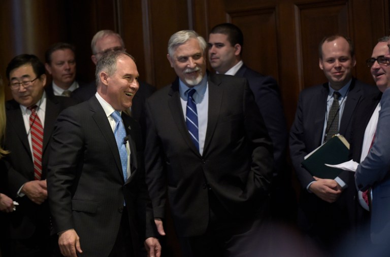 The EPA said it shifted three employees, while several news outlets reported the number was 40. (AP Photo/Susan Walsh)