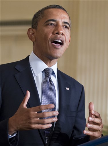 President Barack Obama lays out his plan to extend tax cuts for the middle class. (AP Photo)