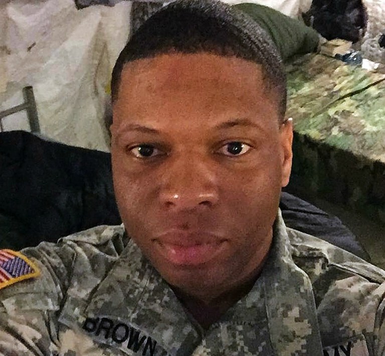 Both the White House and Justice Department labeled the Orlando shooting a terrorist attack, leaving open the possibility that Capt. Antonio Brown could receive the Purple Heart posthumously. (AP Photo)