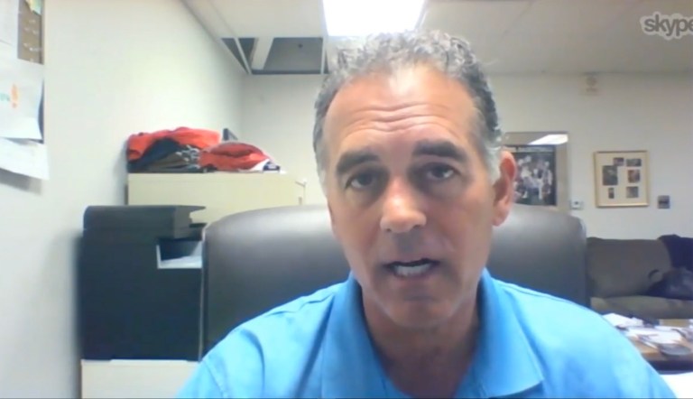 Danny Tarkanian gave an interview on Wednesday to Jack Belgarde. (Image courtesy screenshot)