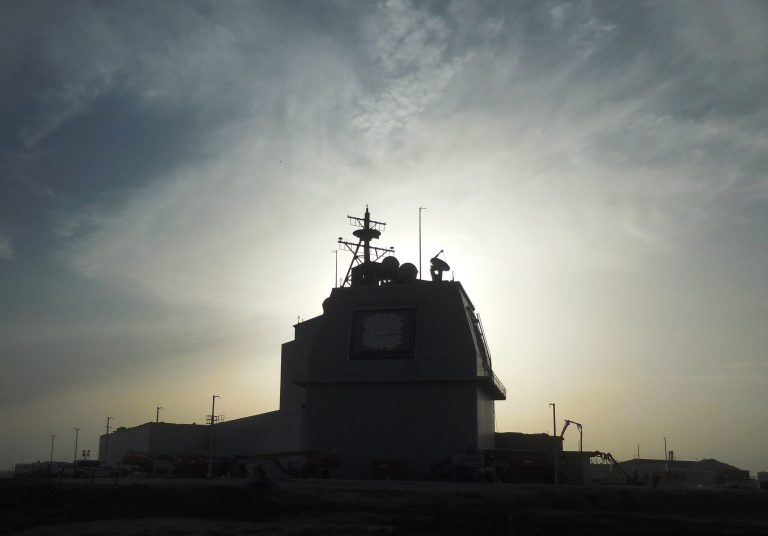 Construction continues at the Aegis Ashore Missile Defense Complex in Devesulu, Romania March 8. (Aegis/MDA)