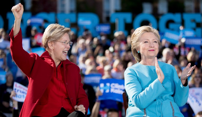 Warren has been floated as a potential 2020 candidate but continues to say it is too early to speculate about the next presidential race. (AP Photo/Andrew Harnik)