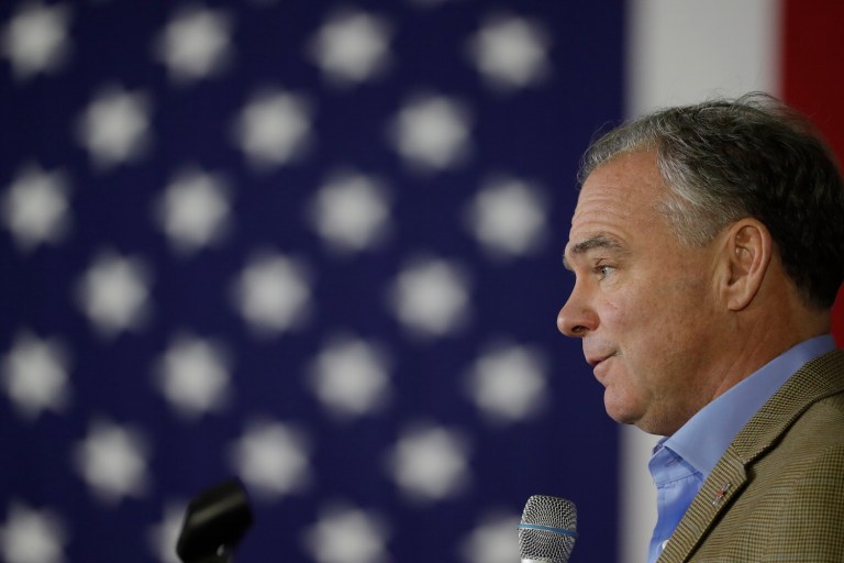 Kaine claimed the leaked emails were tied to Russian hackers and couldn't be taken as 