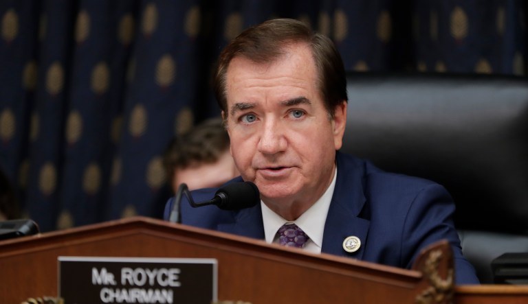 House Foreign Affairs Committee Chairman Ed Royce, R-Calif., wrote the bill as a way to pressure an aspect of the regime's military program that has long troubled western officials but was not addressed directly by the nuclear deal negotiated by former President Barack Obama's team. (AP Photo/J. Scott Applewhite)
