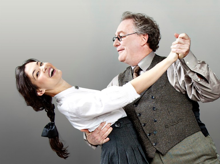 (L to R) Manna Nichols as Eliza Doolittle and Benedict Campbell as Henry Higgins in Arena Stage at the Mead Center for American TheaterÃ¢â¬â¢s production of My Fair Lady November 2, 2012-January 6, 2013. Photo by Scott Suchman.
