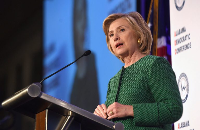Democratic presidential candidateÂ Hillary Clinton will receive the support of 50 black mayors on Tuesday, adding to her lead among minority voters.Â (AP Photo/ Mark Almond)