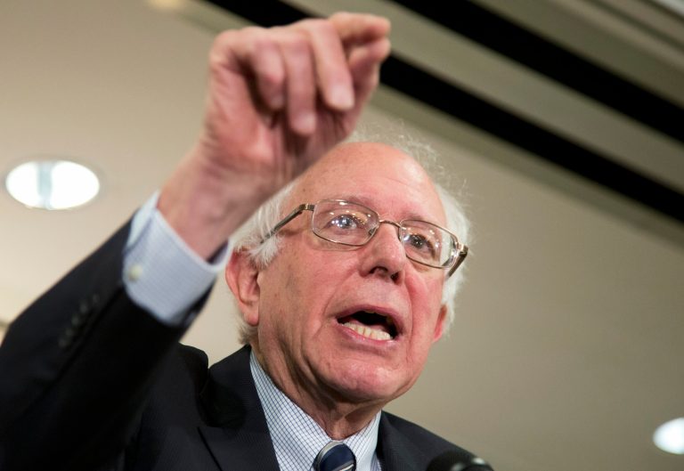 Democratic presidential candidate Sen. Bernie Sanders, I-Vt., weighed a grand jury decision to not indict anyone in the death of Sandra Bland. (AP Photo/Manuel Balce Ceneta)