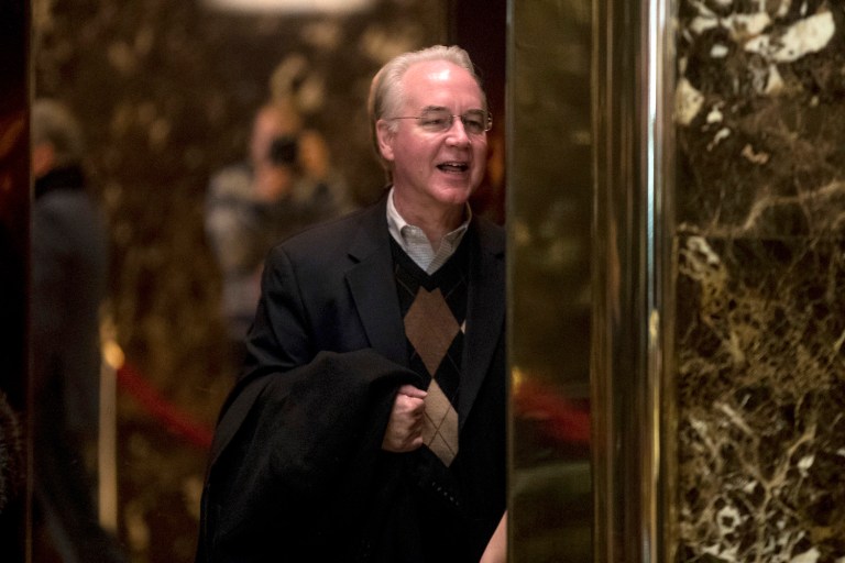 Democrats say an investigation into Rep. Price's stock trading needs to occur before any confirmation hearings can begin. (AP Photo/Andrew Harnik)