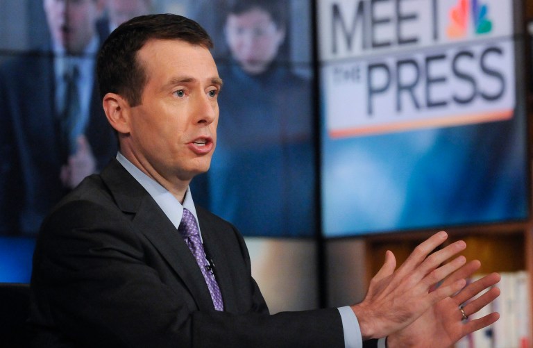 Plouffe noted to NBC's Chuck Todd that Trump would be the heaviest president since William Howard Taft. (AP Photo/NBC, William B. Plowman)