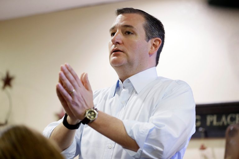 Republican presidential candidate, Sen. Ted Cruz, R-Texas, has 31 percent in a new Iowa survey. (AP Photo/Charlie Neibergall)