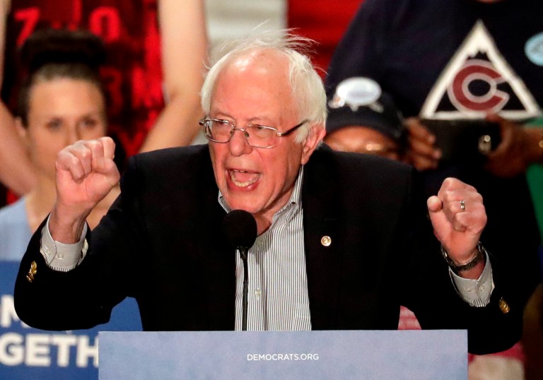 Sanders told the Huffington Post that he's uncomfortable with the effort to block Coulter's voice from being heard. (AP Photo/Matt York)