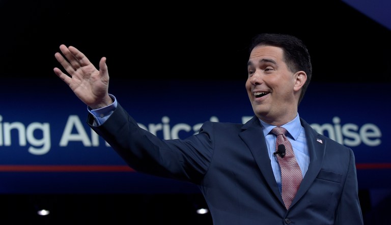 Wisconsin Gov. Scott Walker is preparing the way for his reelection campaign with a new ad. (AP Photo/Susan Walsh)