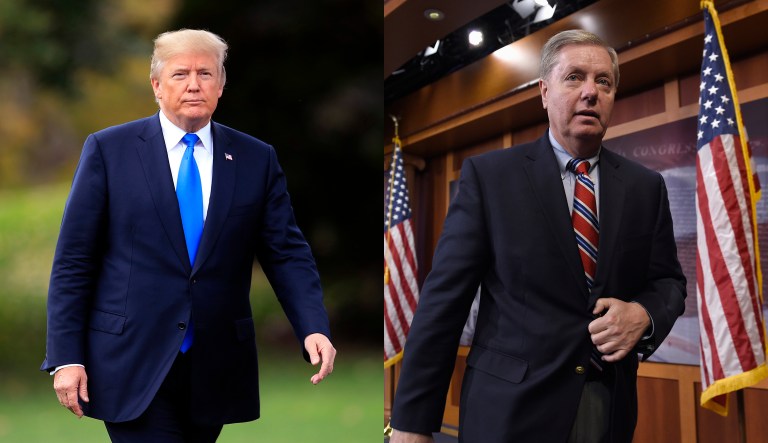 After the 2016 election, President Trump and Sen. Lindsey Graham have begun to work together despite their major policy differences. (AP Photos)