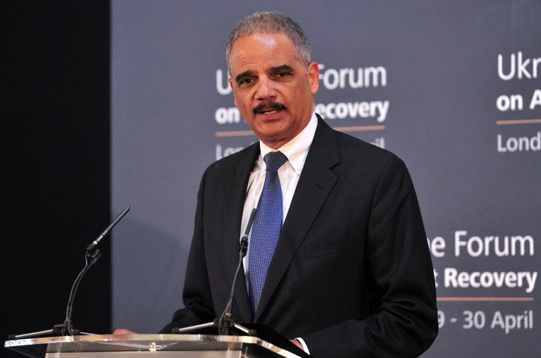 Attorney General Eric Holder emphasized that no bank is 