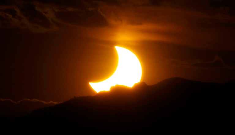 For the first time in 38 years, the contiguous U.S. will experience a total eclipse of the sun. On Monday, the path of totality will cross the U.S. from west to east, through 14 states, from Lincoln Beach, Ore. to Charleston, S.C. (All of North America -- plus parts of South America, Africa, and Europe -- will see a partial eclipse.) (AP Photo/David Zalubowski, File)