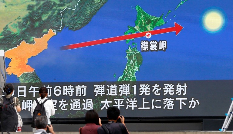 North Korea's Tuesday morning missile firing, in which it sent an intermediate-range ballistic missile soaring over Japan, didn't demonstrate any new capability, but it did display renewed contempt for international efforts to pressure Pyongyang to give up its nuclear weapons. (AP Photo/Shizuo Kambayashi)