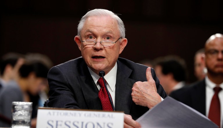 Sessions will likely field questions about a July report that he discussed Trump campaign-related matters with Russian Ambassador Sergei Kislyak. (AP Photo/Alex Brandon)