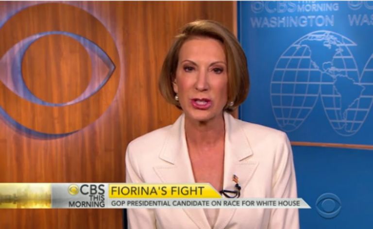 On Wednesday, Carly Fiorina explained that she would use Xi Jinping's visit to the White House to push back against the security threat his nation poses to the U.S. (Screenshot)Â 