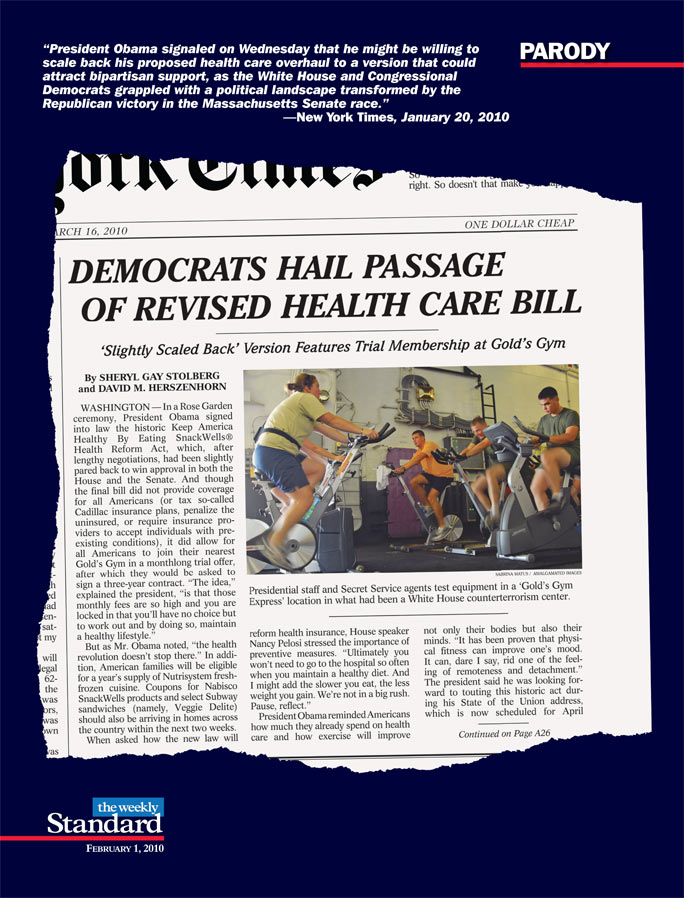 Democrats Revise the Health Care Bill