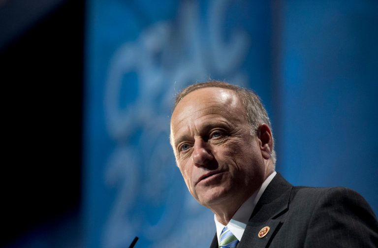 FILE - In this March 14, 2013 file photo, Rep. Steve King, R-Iowa, speaks at the 40th annual Conservative Political Action Conference in National Harbor, Md. King a member of the Judiciary Committee is one of five key representatives for approval of a reform of the immigration laws. (AP Photo/Manuel Balce Ceneta, File)