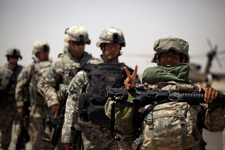 To fill the maintenance gap created by 2,000 fewer troops, the Army hired contractors. (AP Photo/Maya Alleruzzo)