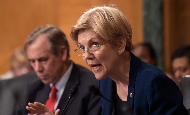 Among the Democrats signing the letter was Elizabeth Warren, the Wall Street critic who has called for former Wells Fargo CEO John Stumpf to return all his compensation and face criminal prosecution. (AP Photo/Susan Walsh, File)