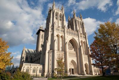 A view of the National Cathedral, Washington D.C., Friday, Nov 11, 2011