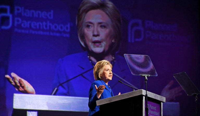 Most women who get later-term abortions don't do it for health reasons, contrary to what Hillary Clinton suggested in the last presidential debate. (AP Photo/Alex Brandon)