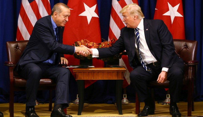 Real American interests justify President Trump's personal effort to win the trust of his Turkish counterpart, Recep Tayyip Erdogan. President Erdogan, however, has imprisoned hundreds of journalists, purged thousands of independent judges, and has spent upwards of $600 million building himself a 1,150 room palace full of the self-aggrandizing chic of the sort once favored by Saddam Hussein. (Pool Photo via AP)