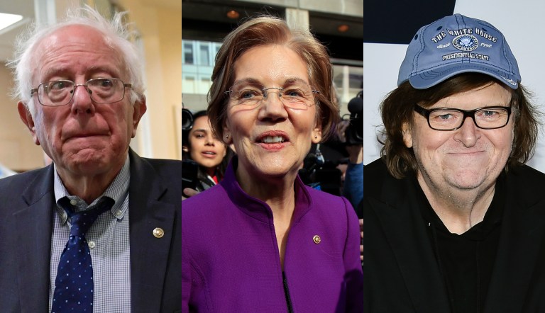 Bernie Sanders, Elizabeth Warren, and Michael Moore will meet 
