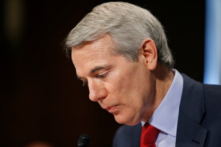 Portman said the legislation in the Senate would "prevent abuse before it starts." (AP Photo/Alex Brandon)