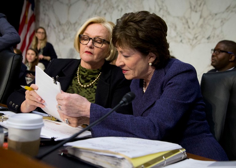 Sens. Susan Collins, R-Maine, and Claire McCaskill, D-Mo., filed legislation in March calling for the agency to change the way it prioritizes generic drug applications. (AP Photo/Manuel Balce Ceneta)