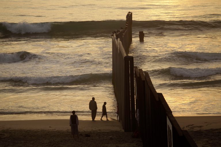Border agents apprehended four Chinese nationals allegedly attempting to cross illegally from Tijuana, Mexico into the U.S. by way of San Ysidro Port of Entry near San Diego, Calif., on Tuesday evening. (AP Photo/Dario Lopez-Mills)