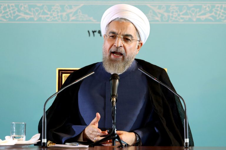 Iranian President Hassan Rouhani speaks during a press conference in Tehran, Iran, Saturday, Aug. 30, 2014.  Rouhani declined to answer a question about a detained Washington Post journalist, Jason Rezaian. Rezaian and his wife Yeganeh Salehi, a correspondent for the Abu Dhabi-based daily newspaper The National, who have been held for more than a month. Iranian officials have not specifically said why Rezaian and his wife were detained. (AP Photo/Ebrahim Noroozi)