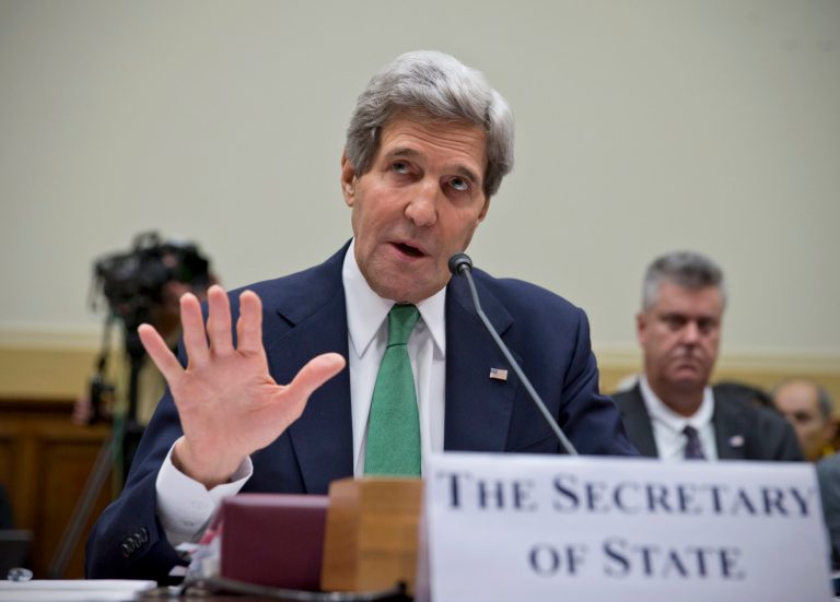 The Treasury and State Departments said they were targeting more than a dozen companies and individuals who evaded international sanctions in support of Iran's nuclear program. (AP/J. Scott Applewhite)