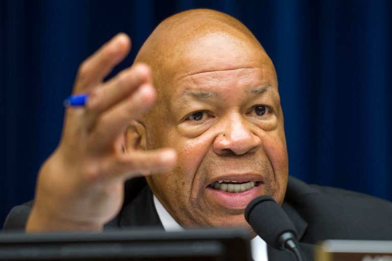 Rep, Elijah Cummings, D-Md., ranking member on the House Oversight and Government Reform Committee questions witnesses on Capitol Hill in Washington, Tuesday, June 16, 2015. (AP Photo/Cliff Owen)