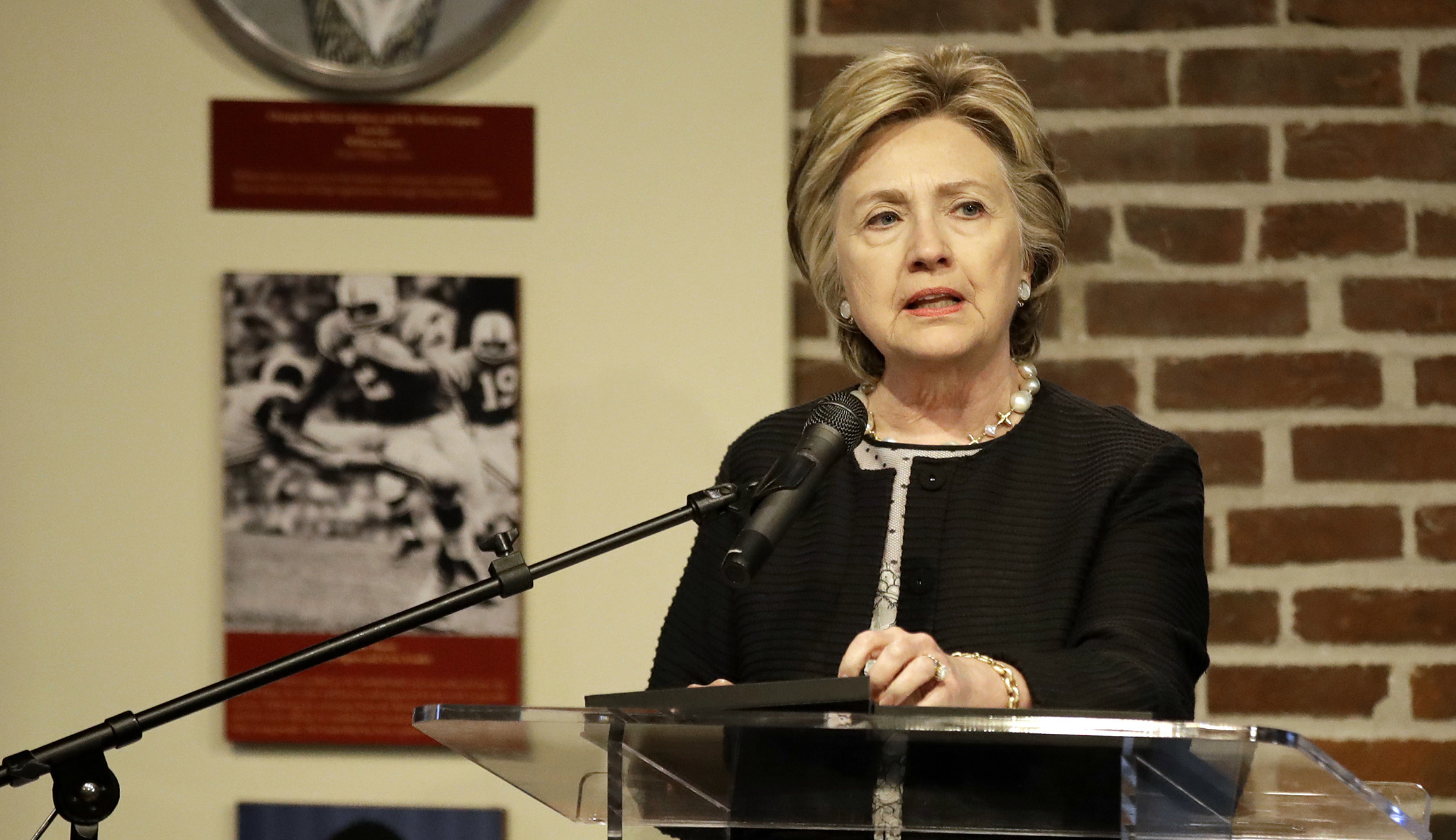 Hillary Clinton: Trump and his White House pose ‘clear and present danger’ to US