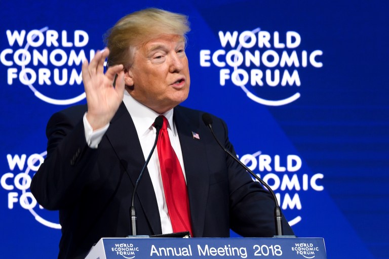 Trump Invites Davos Crowd to ‘Bring Your Business’ to America