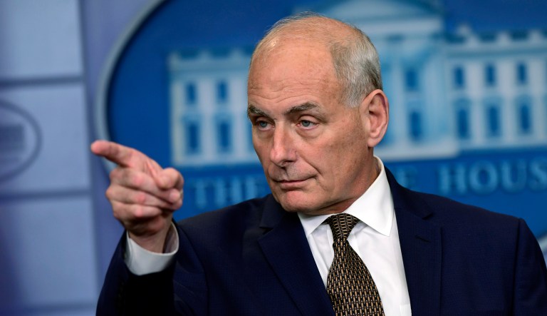 As a retired Marine general and the father of a son killed in Afghanistan, White House chief of staff John Kelly's words commanded immediate respect. But Kelly was mistaken when he maligned Rep. Frederica Wilson for grandstanding at the dedication of an FBI building. (AP Photo/Susan Walsh, File)