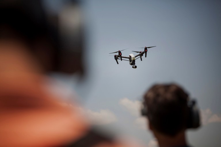 Border Patrol officials in Arizona say drug smugglers are starting to use unmanned drones to bring drugs into the U.S. from the southern U.S. border. (Michael Nagle/Bloomberg)