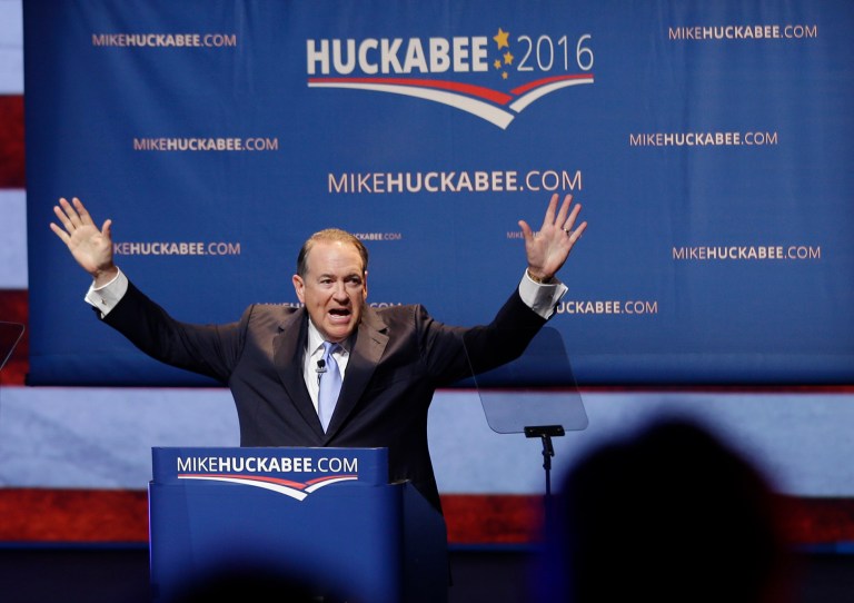 Huckabee is the rare populist who wants government heavily involved in both economic and social issues. (AP Photo)Â 