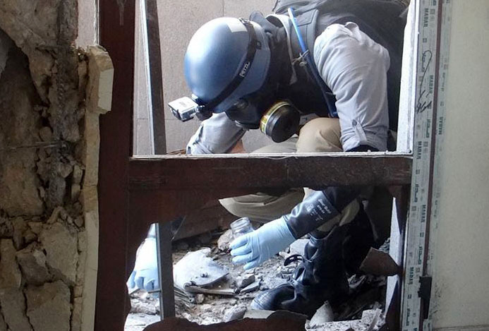 Though discussion of chemical weapons has gotten most of the attention, biological weapons in Syria remain a concern.ÃÂ (AP Photo/Local Committee of Arbeen)